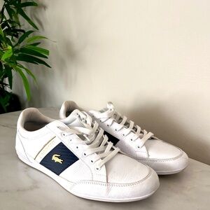 Men’s Lacoste White Sneakers - lightly worn, great condition